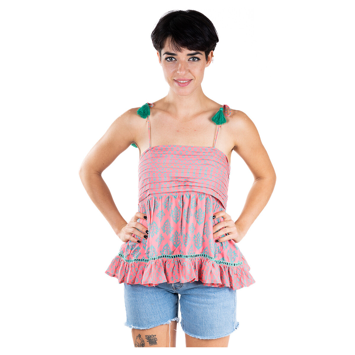 textil Mujer Tops / Blusas Isla Bonita By Sigris Top Rosa