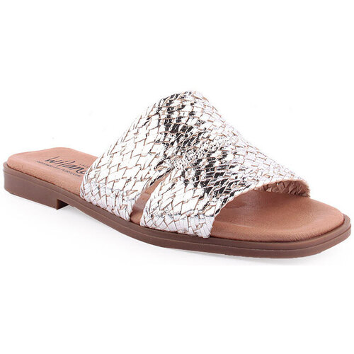 Zapatos Mujer Zuecos (Mules) Wilano L Slippers CASUAL Plata