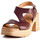 Zapatos Mujer Sandalias Paula Urban 25-545 Marrón