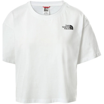 textil Mujer Camisas The North Face W CROPPED SIMPLE DOME TEE Blanco