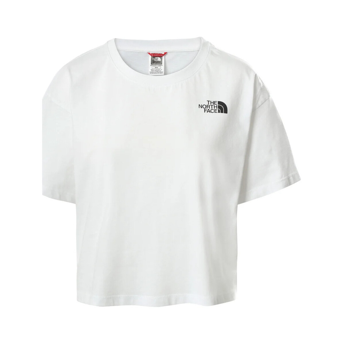 textil Mujer Camisas The North Face W CROPPED SIMPLE DOME TEE Blanco