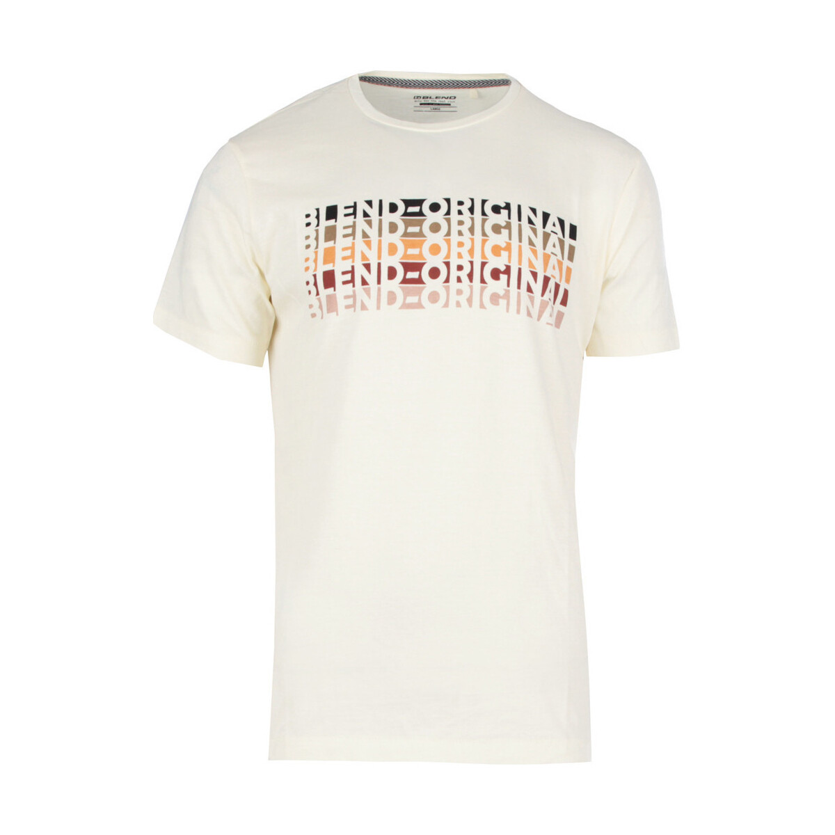 textil Hombre Polos manga corta Blend Of America TEE LETTERS Blanco