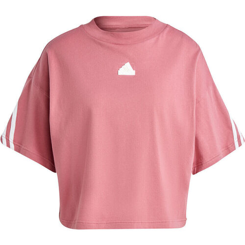 textil Mujer Camisetas manga corta adidas Originals W FI 3S TEE Rosa