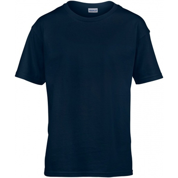 textil Hombre Camisetas manga larga Gildan Softstyle Azul