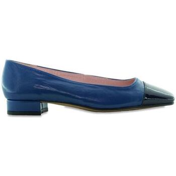 Zapatos Mujer Bailarinas-manoletinas Escoolers BAILARINA PUNTA CUADRADA CHAROL  CALLAS E2329 Azul