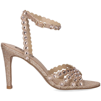 Zapatos Mujer Sandalias Exé Shoes SANDALIA TACÓN REBECA-376 GLITTER PINK GOLD PINK GOLD