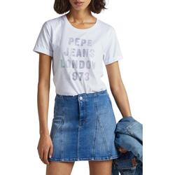 textil Mujer Tops y Camisetas Pepe jeans AGNES C.800 Blanco