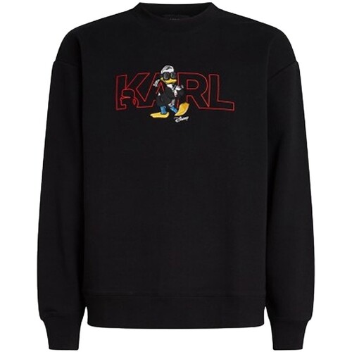 textil Hombre Sudaderas Karl Lagerfeld X Disney  - Sudadera con Logo Negro
