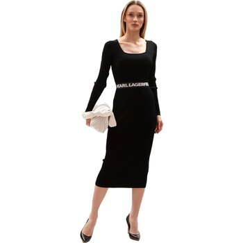 textil Mujer Vestidos Karl Lagerfeld - Vestido Largo Negro