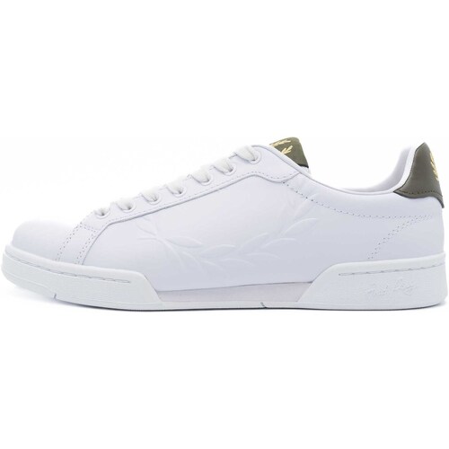 Zapatos Hombre Deportivas Moda Fred Perry Fp B722 Leather / Branded Blanco