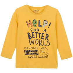 textil Niños Camisetas manga larga Losan CAMISETA HELP Amarillo