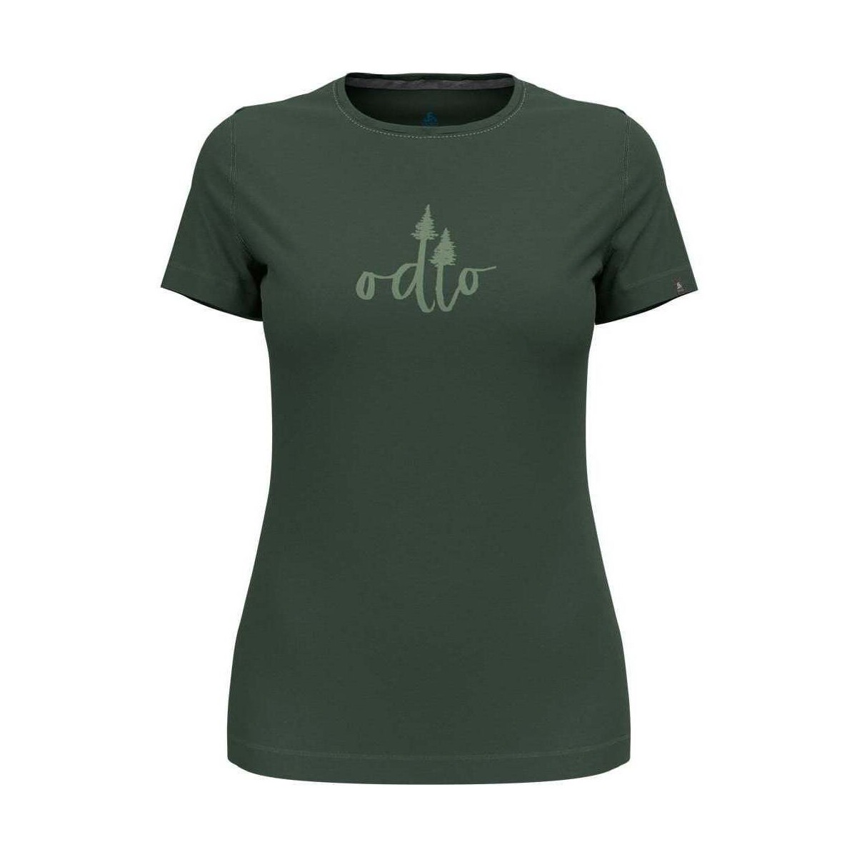 textil Mujer Camisas Odlo T-shirt crew neck s/s KUMANO TREES Verde