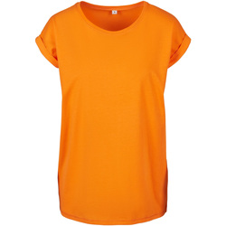 textil Mujer Camisetas manga larga Build Your Brand BY021 Naranja