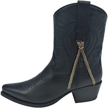 Zapatos Mujer Botas Sendra boots - Botines Cowboy 17609 Gene Salvaje Negro