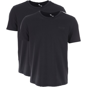 textil Hombre Camisas manga larga Moschino - Pack 2 Camisetas de Algodn Supima Negro