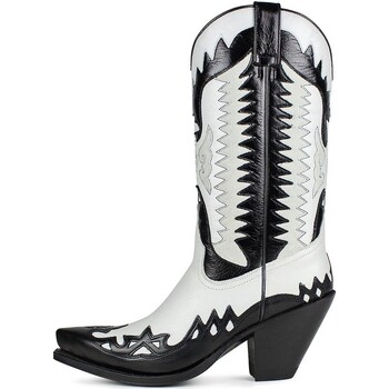 Zapatos Mujer Botas Sendra boots - Botas Cowboy 3840 Gorca Piel Negro-Hielo Negro