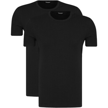 textil Hombre Camisas manga larga Dsquared - Pack 2 Camisetas Bsicas de Algodn Negro