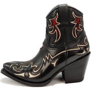 Zapatos Mujer Botas Sendra boots - Botn Cowboy Combinada de Punta y Tacn 17134 Lula Negro