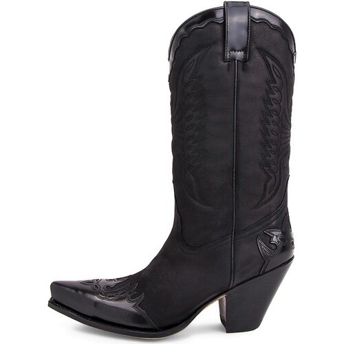 Zapatos Mujer Botas Sendra boots - Botas Gorca Florentic/Nobuck Negro