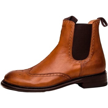 Zapatos Hombre Botas Sendra boots - Botines Kaspar Salvaje Picado Modelo14867 Marrón