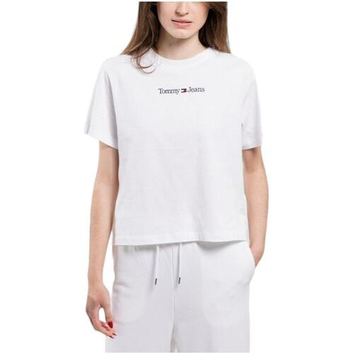 textil Mujer Camisetas manga corta Tommy Hilfiger DW0DW15049 Blanco