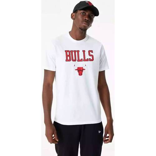 textil Hombre Tops y Camisetas New-Era Chicago Bulls NBA Team Logo  60357046-100 Blanco