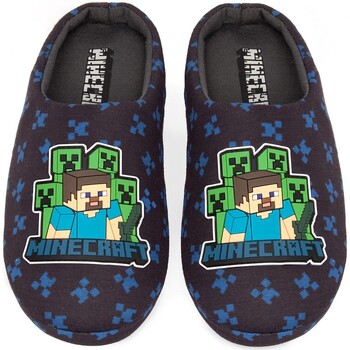 Zapatos Niños Pantuflas Minecraft  Azul