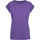 textil Mujer Camisetas manga larga Build Your Brand BY021 Violeta