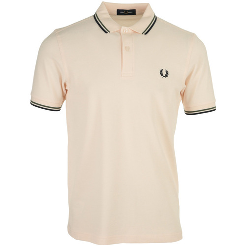 textil Hombre Tops y Camisetas Fred Perry Twin Tipped Rosa