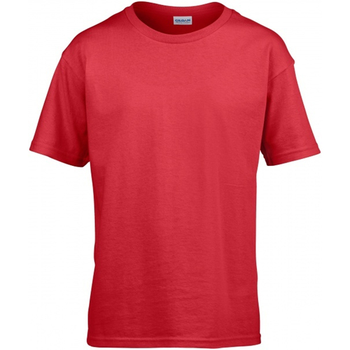 textil Hombre Camisetas manga larga Gildan Softstyle Rojo