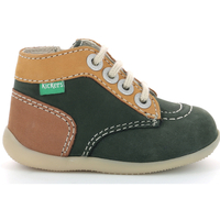Zapatos Niños Botas de caña baja Kickers Bonzip-2 Verde