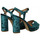 Zapatos Mujer Botas Ezzio sandalia con plataforma fabricada en españa Azul