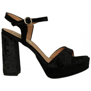 Zapatos Mujer Botas Ezzio sandalia con plataforma fabricada en españa Negro