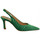 Zapatos Mujer Botas Ezzio salon tacon 7.5cm en terciopelo rayas fabricado en españa Verde