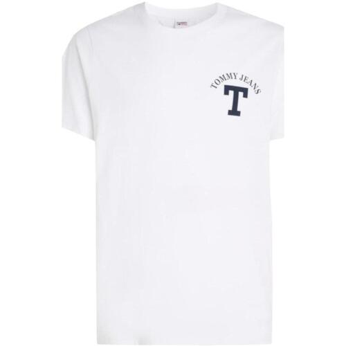 textil Hombre Camisetas manga corta Tommy Hilfiger DM0DM16843-YBR Blanco