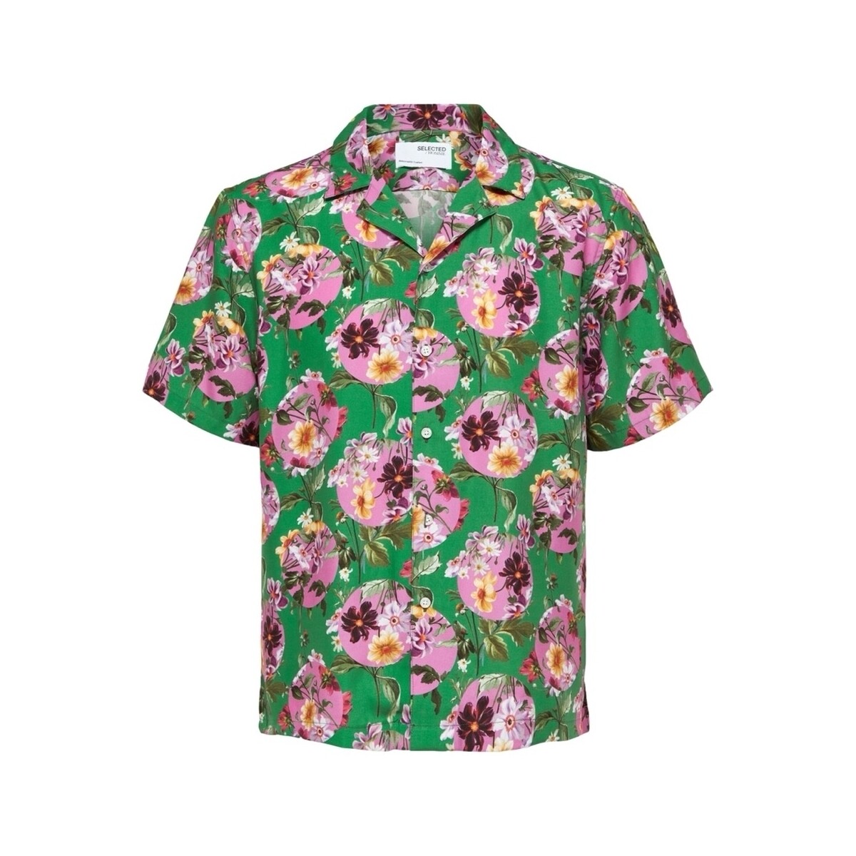 textil Hombre Camisas manga larga Selected Relax Liam Shirt - Jolly Green Multicolor