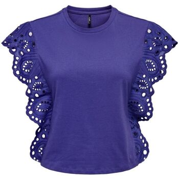 textil Mujer Camisetas sin mangas Only 15294830 LAURA-DEEP WISTER Violeta