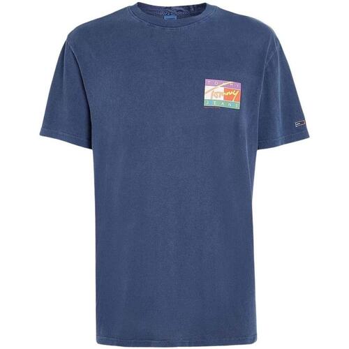 textil Hombre Camisetas manga corta Tommy Hilfiger DM0DM16827 C87 Azul