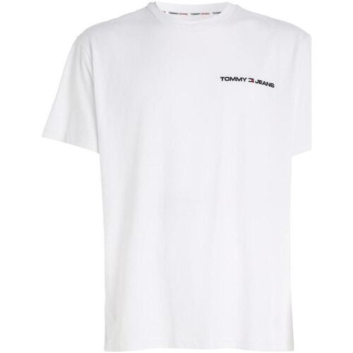 textil Hombre Camisetas manga corta Tommy Hilfiger DM0DM16878 YBR Blanco