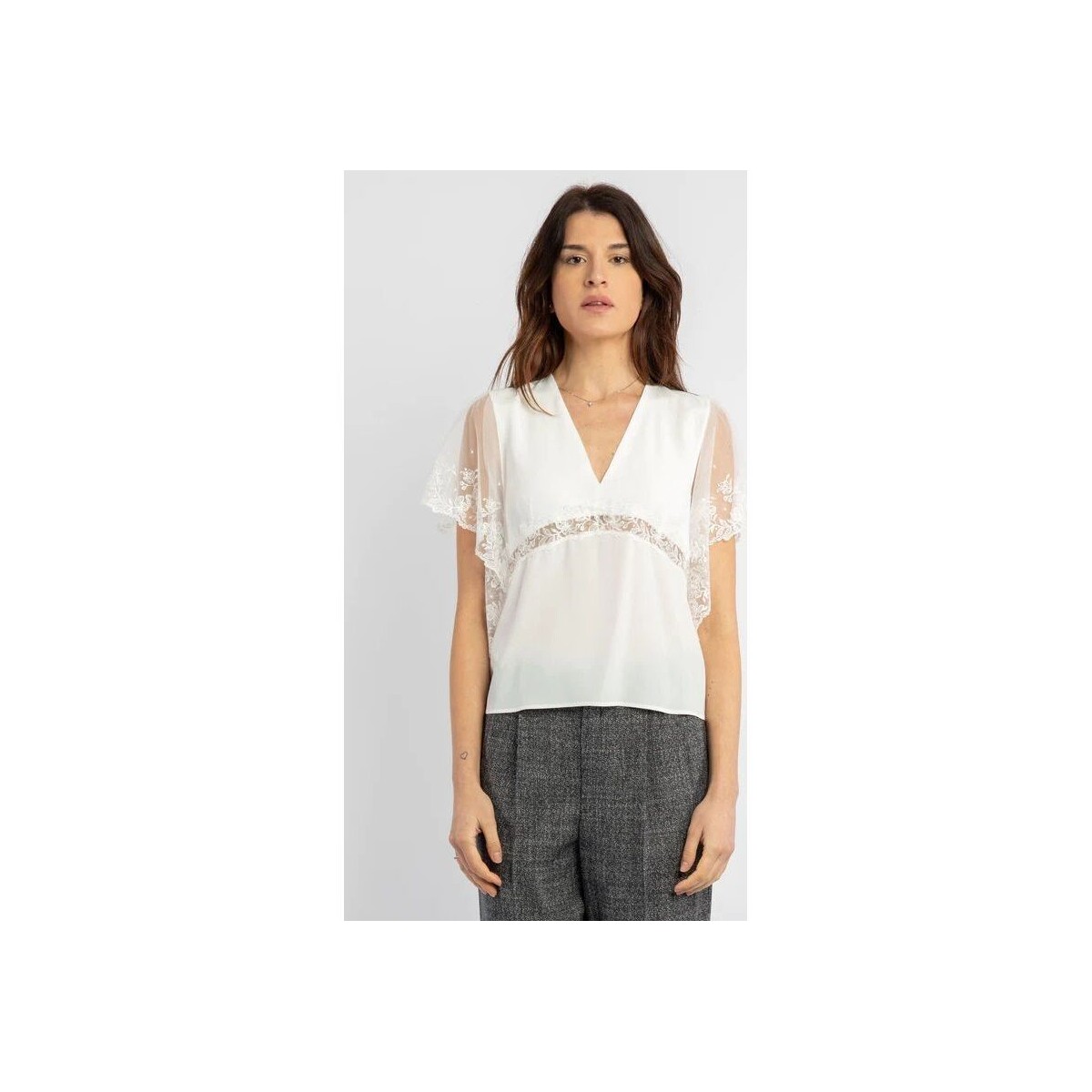 textil Mujer Camisetas sin mangas Pinko TAMA 100187 A0IF-Z15 Blanco