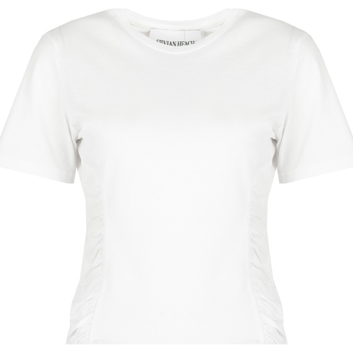textil Mujer Camisetas manga corta Silvian Heach CVP23123TS Blanco