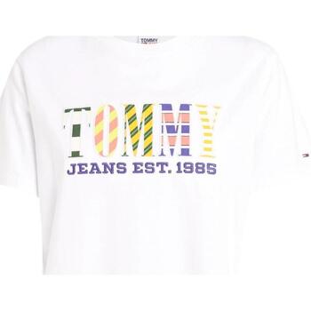 textil Mujer Camisetas manga corta Tommy Hilfiger DW0DW16255 YBR Blanco