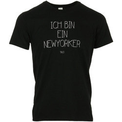 textil Hombre Camisetas manga corta Civissum Ich Bin Ein Newyorker Tee Negro