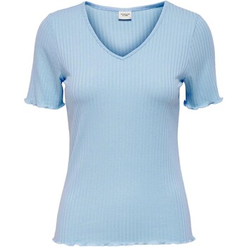 textil Mujer Camisetas manga corta Jacqueline De Yong CAMISETA CANALE MUJER  15238718 Azul