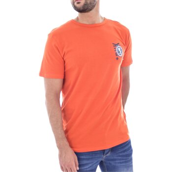 textil Hombre Camisetas manga corta Bikkembergs BKK2MTS02 - Hombres Naranja