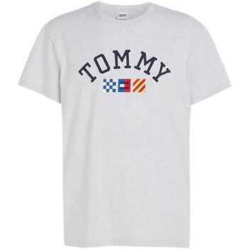 textil Hombre Camisetas manga corta Tommy Jeans TJM RLX ARCHIVE SAILING S/S TEE Gris