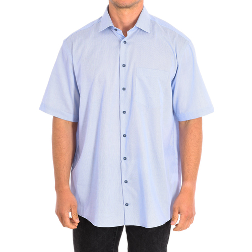 textil Hombre Camisas manga corta Seidensticker 312299-13 Azul