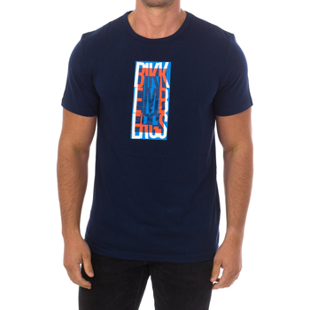 textil Hombre Camisetas manga corta Bikkembergs BKK2MTS04-NAVY Azul