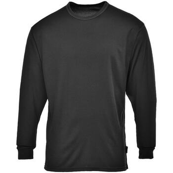 textil Hombre Camisetas manga larga Portwest  Negro