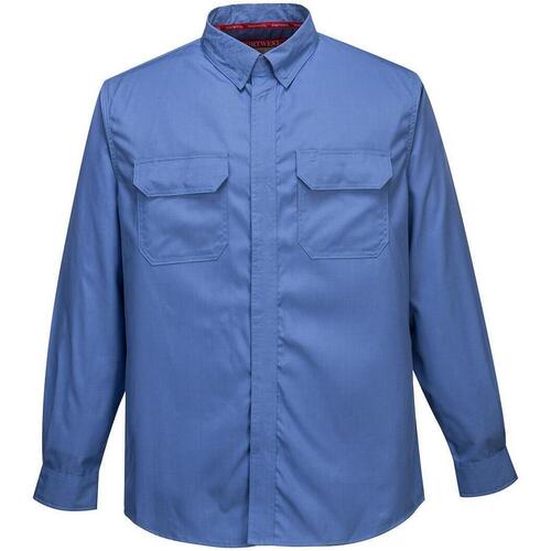 textil Hombre Camisas manga larga Portwest PW350 Azul